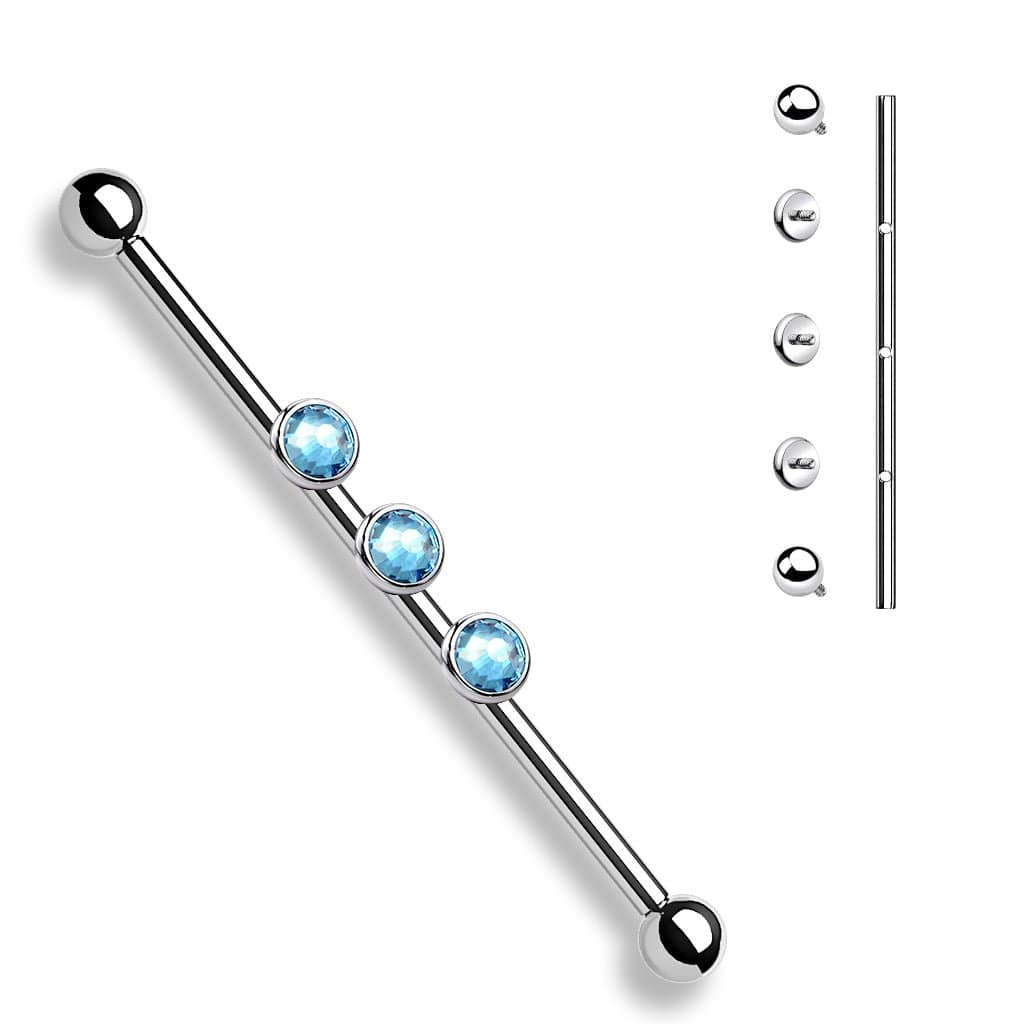 3-Internal Thread Round Gem Internal thread Industrial - JackzzJewelz