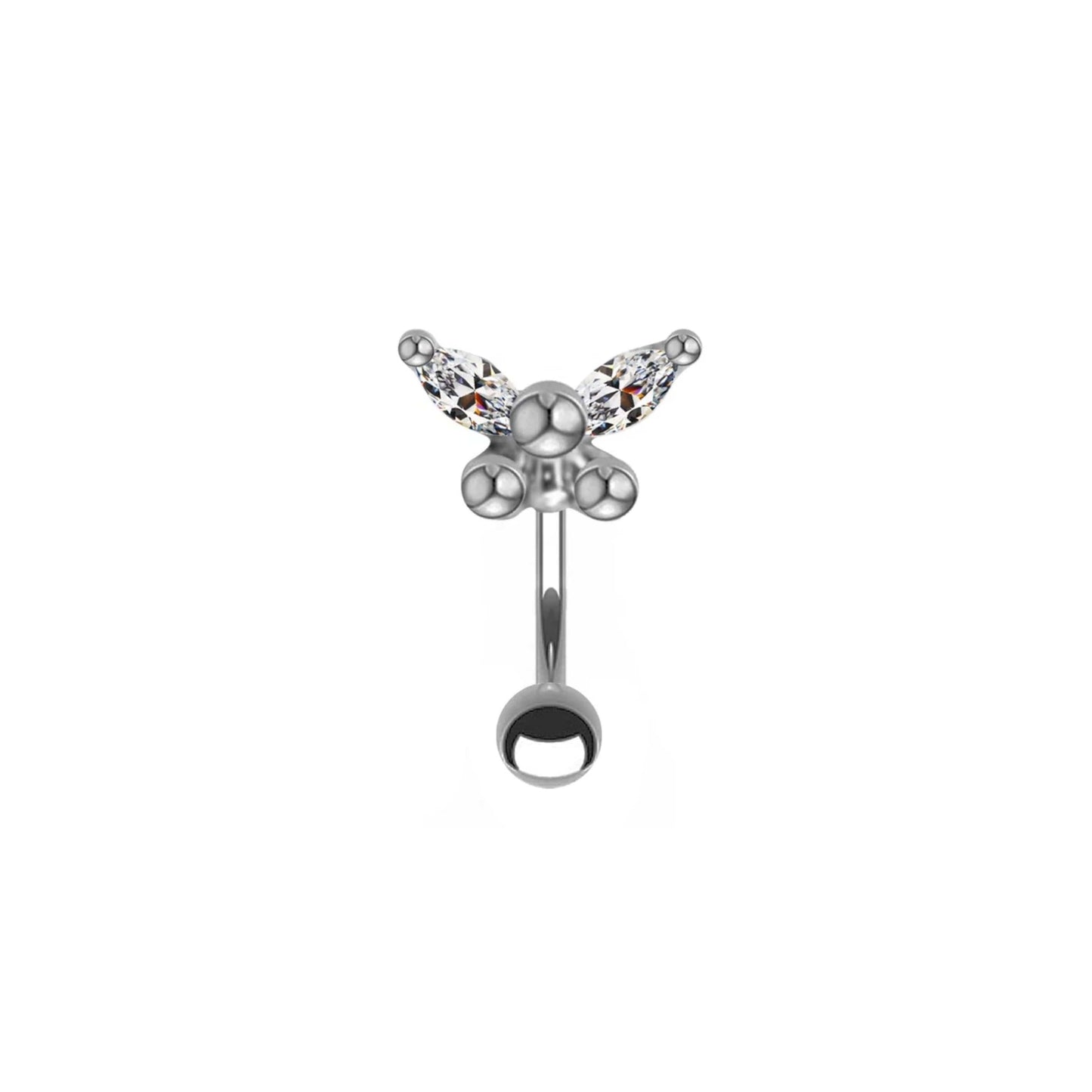 Butterfly Curved Barbell - JackzzJewelz