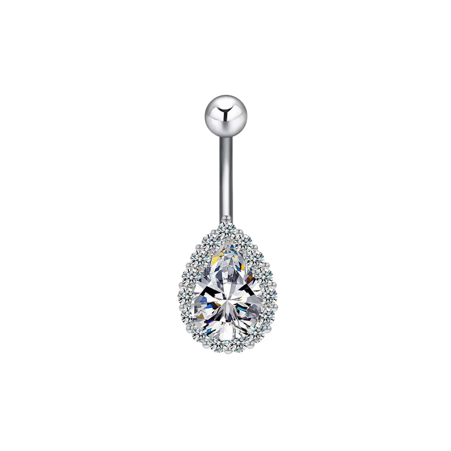 Icy Non Dangle Belly Button Ring