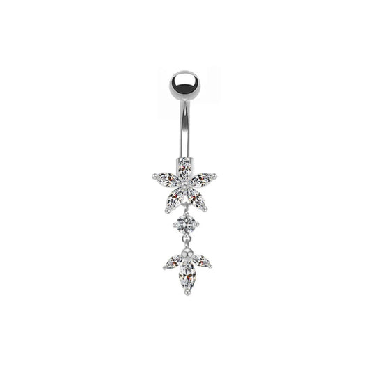 Flower Belly Button Ring