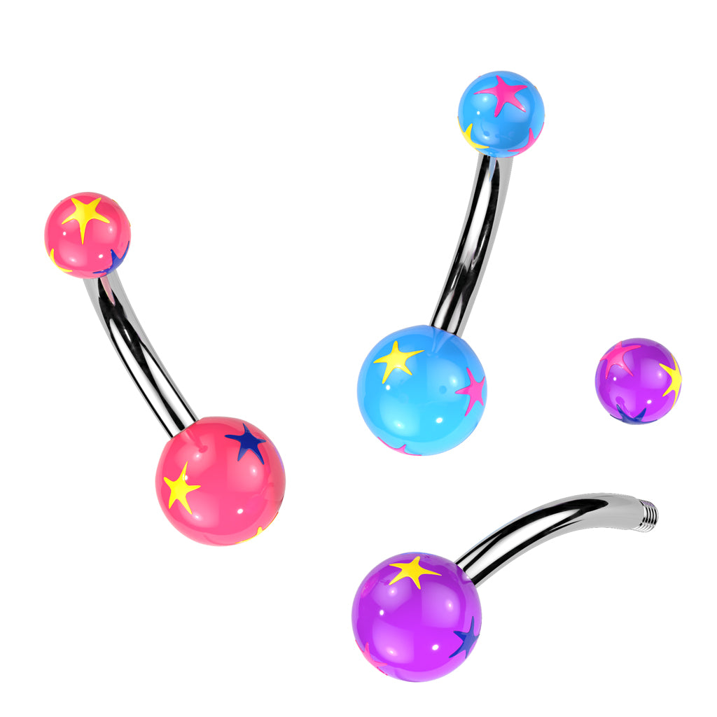 StarBurst Belly Button Ring