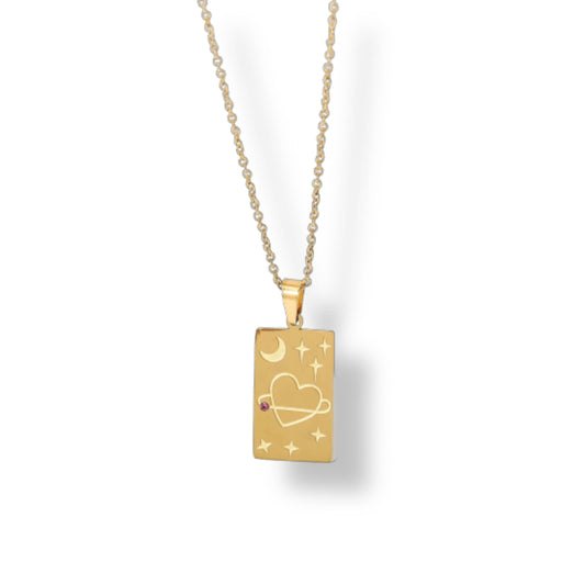 Heart Galaxy 18k Gold Plated Necklace - JackzzJewelz